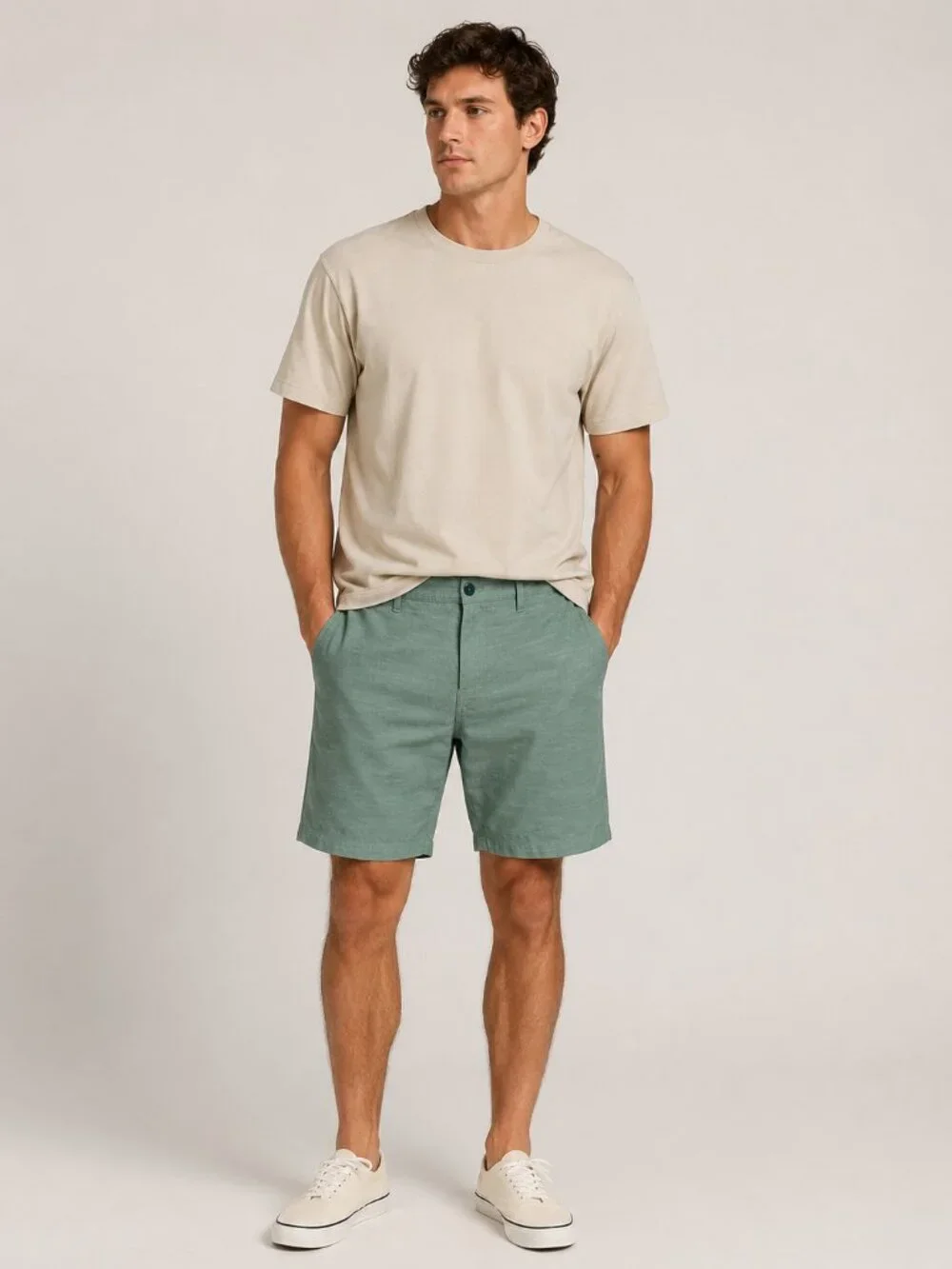 RVCA Sage Green Casual Chino Shorts Men’s Size 38